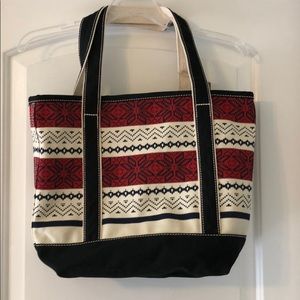 Lands’ End Holiday Canvas Tote
